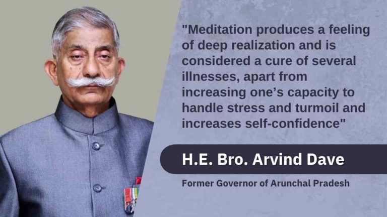 Learning the art of meditation for inner peace 1 brahma kumaris | official H. E. Bro. Arvind dave - brahma kumaris | official