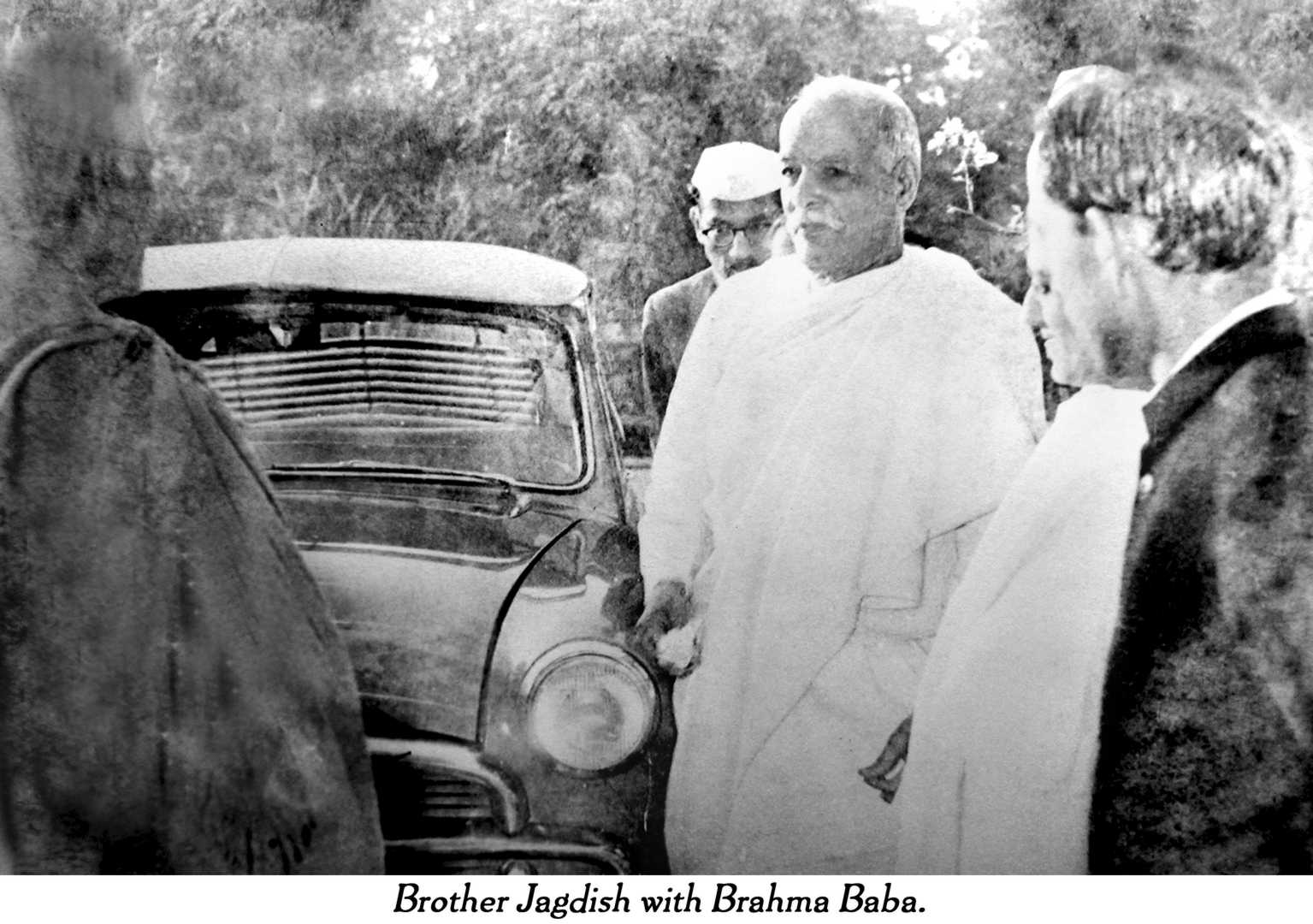 Brahma baba with jagdish bhai