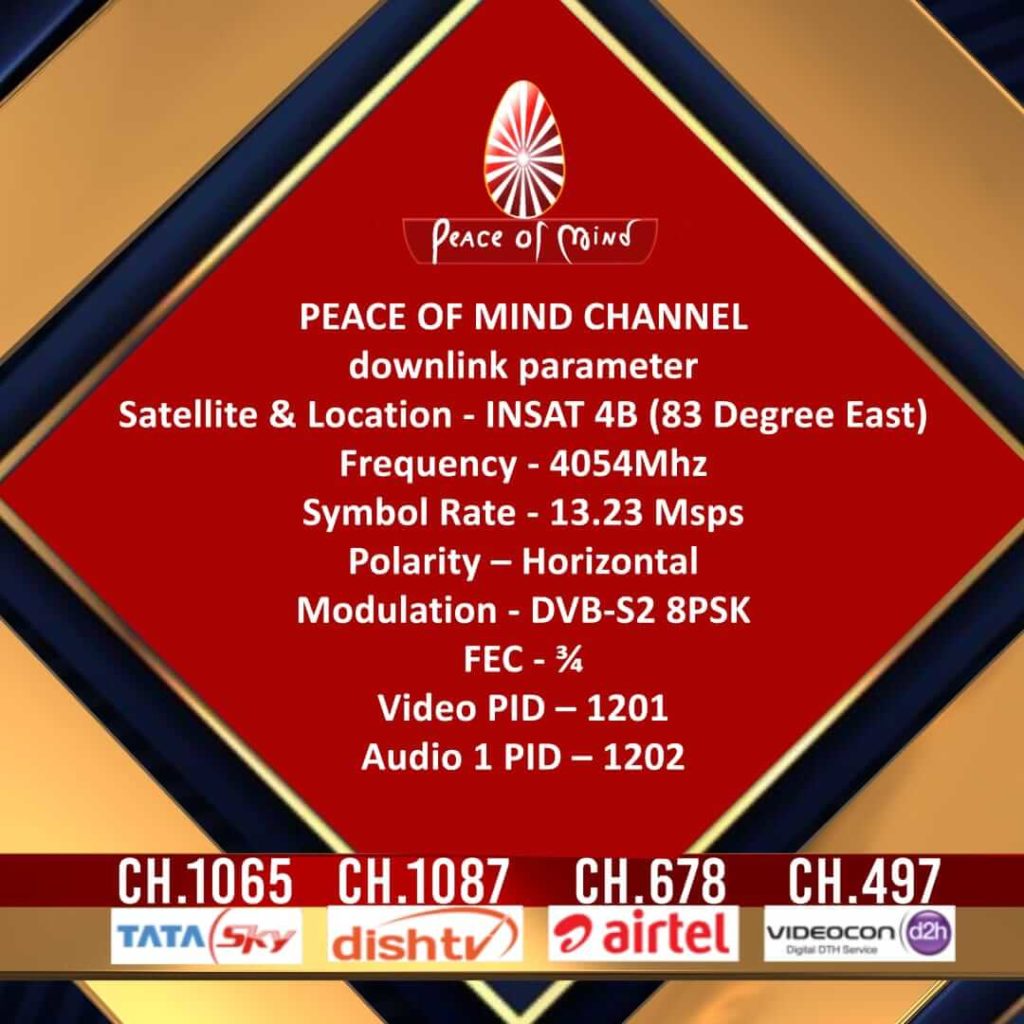 Peace of mind tv channel details