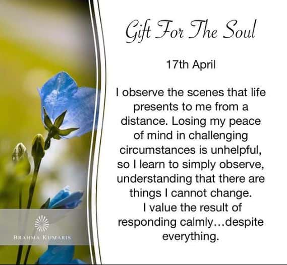 17th april gift for the soul - brahma kumaris | official
