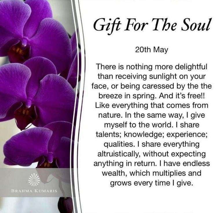 20th may gift for soul