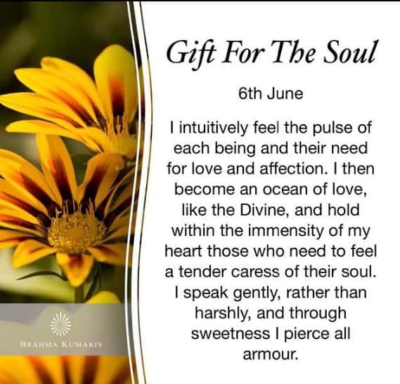 6th june gift for the soul