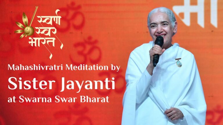 Mahashivratri meditation by sister jayanti at swarna swar bharat